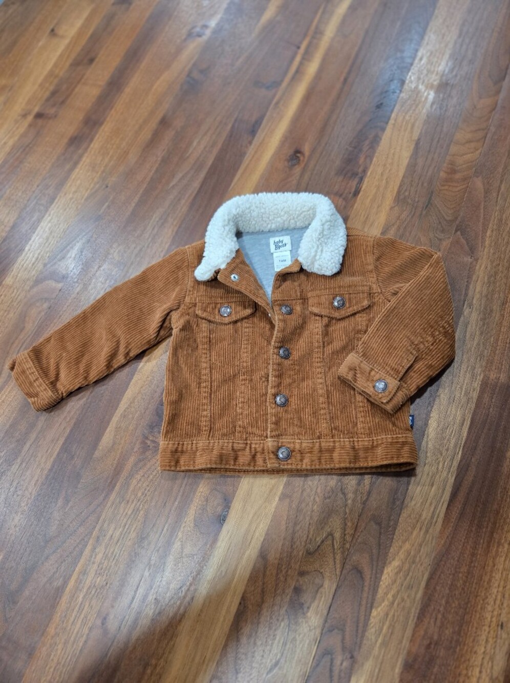 Baby B'gosh Corduroy Trucker Jacket With Sherpa Collar-  Size 18M